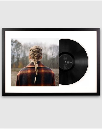 iWorld - Framed Taylor Swift - Evermore - Double Vinyl Album Art