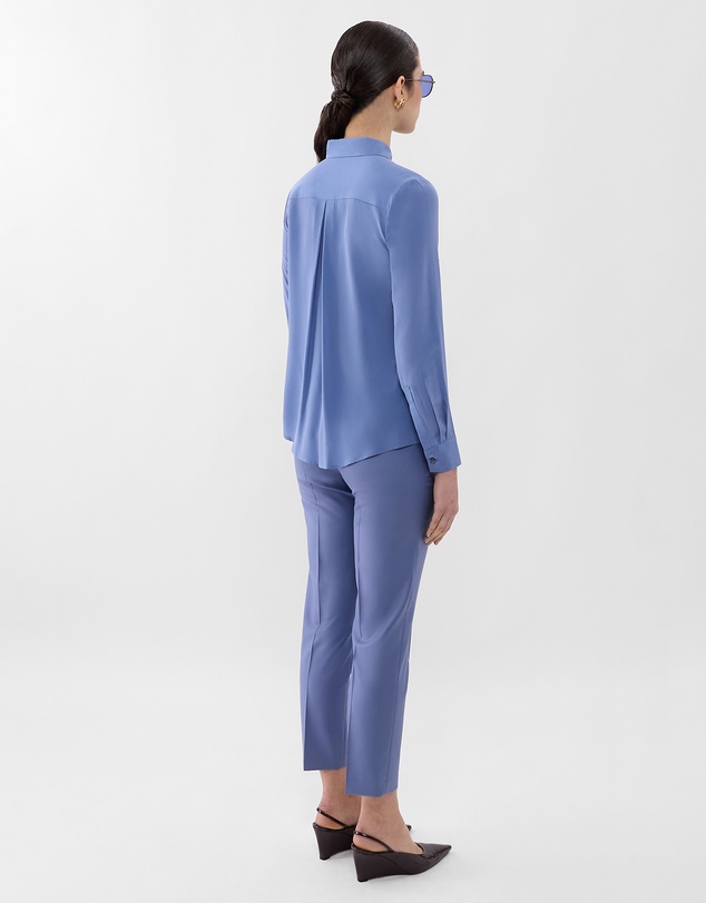 Farage - Single Pleat Silk Shirt