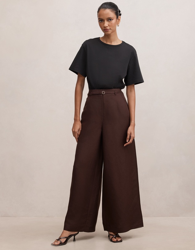 Forever New Petite - Matilda Petite Linen Blend Pants