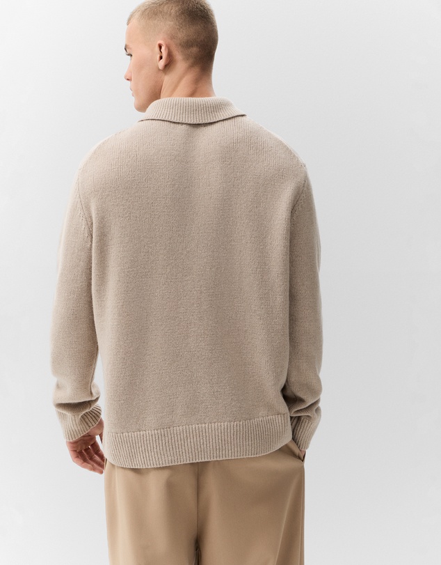 UNISON - Wool Zip Polo