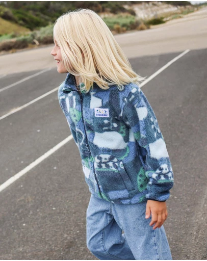 Skwosh - Shady Beaches Kids Polar Fleece Jacket