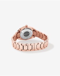 Michael Hill - Ladies Mother of Pearl Watch with 0.28 Carat TW of Diamonds in Rose Tone Stainless Steel