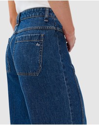 rag & bone - Selah High-Rise Wide Leg Jeans