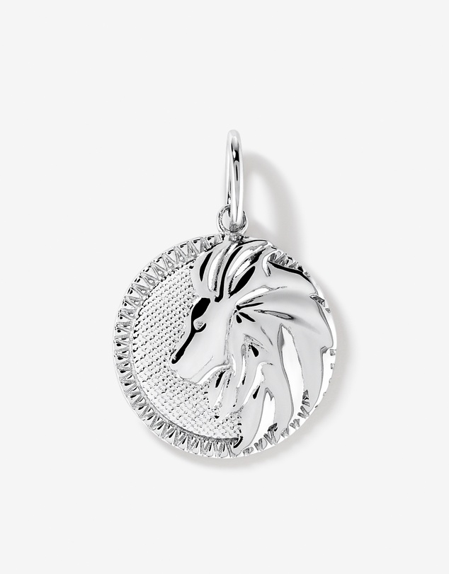 Michael Hill - Diamond Accent Leo Zodiac Pendant in Sterling Silver