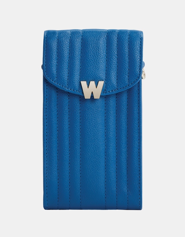 Wolf - Wolf Mimi Phone Case with Wristlet & Lanyard Blue