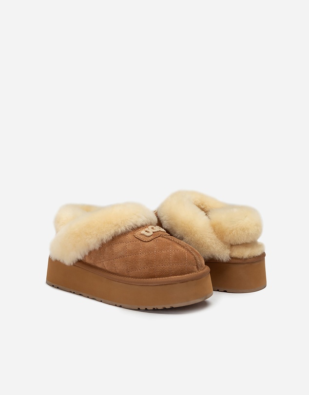 Ozwear Connection Uggs - Ugg Coquette Matelassé Logo Platform Slipper (Detachable Feature)