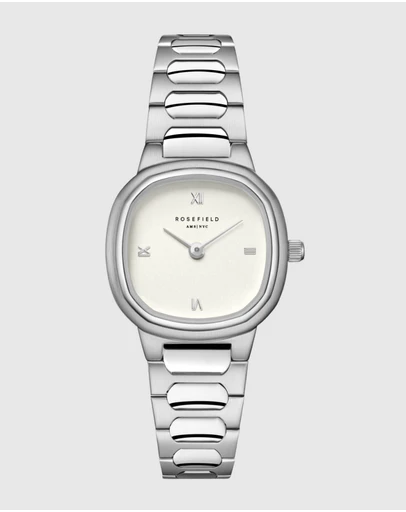Rosefield - Gaia XS Creme Silver-Tone Bracelet Watch