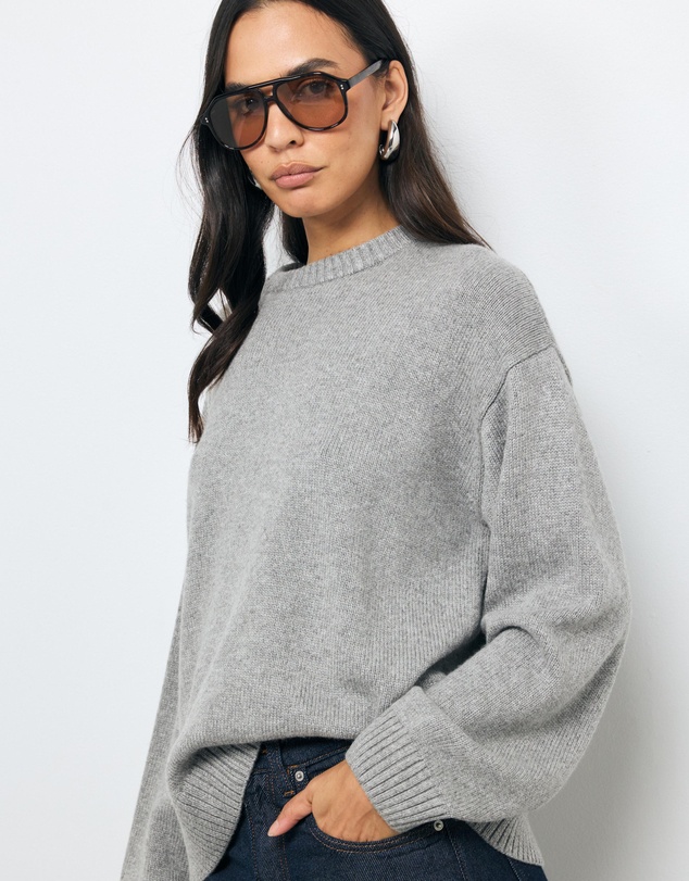 AERE - Nola Oversized Cashmere Blend Knit Jumper