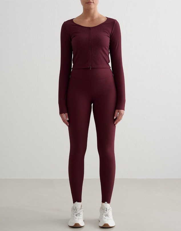 Aim'n - Ribbed Performance Zip Cardigan