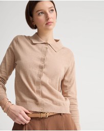 Oxford - Pinky Cashmere Cardigan