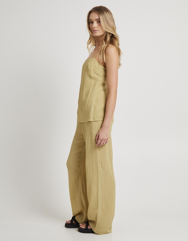 Subtitled - Indra Crinkle Tie Back Top