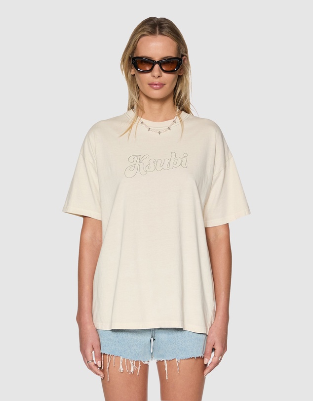 Ksubi - Sketch Oh G Tee Slice Ecru