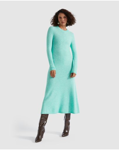 strapless open back dress Seed Milton Sleeved Pencil Dress