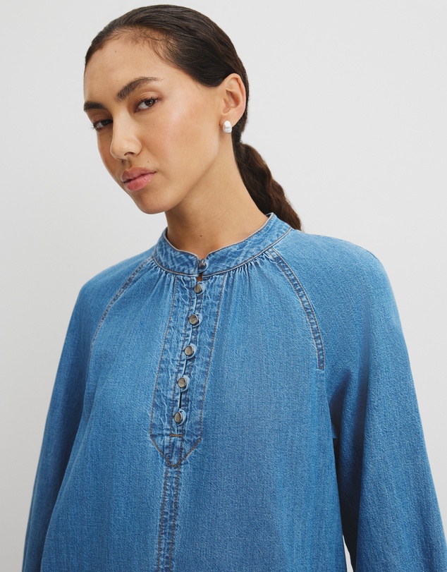 Country Road - Soft Denim Smock Dress