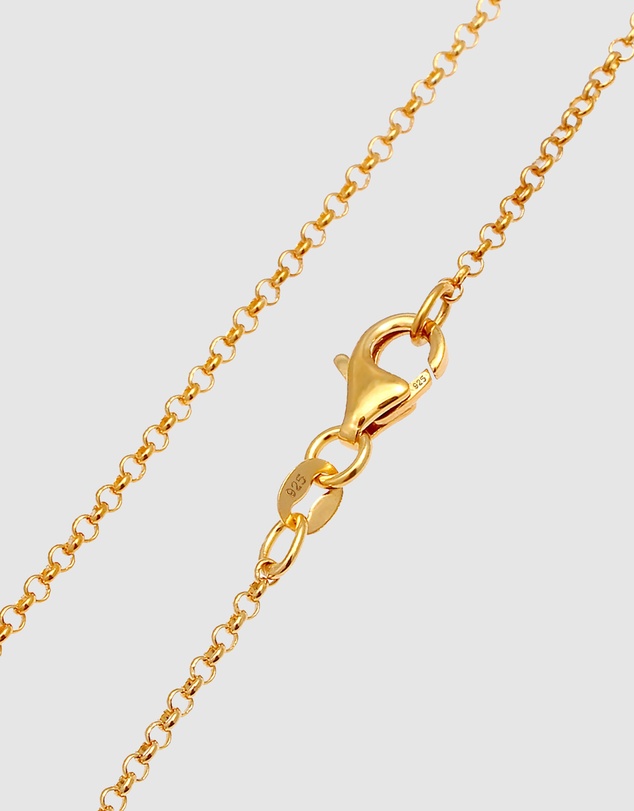 Kuzzoi - ICONIC EXCLUSIVE - Long Necklace with Cross Pendant in Gold-Plated 925 Sterling Silver