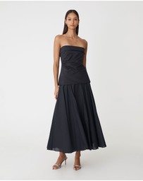 Forcast - Deb Cotton Strapless Tunic