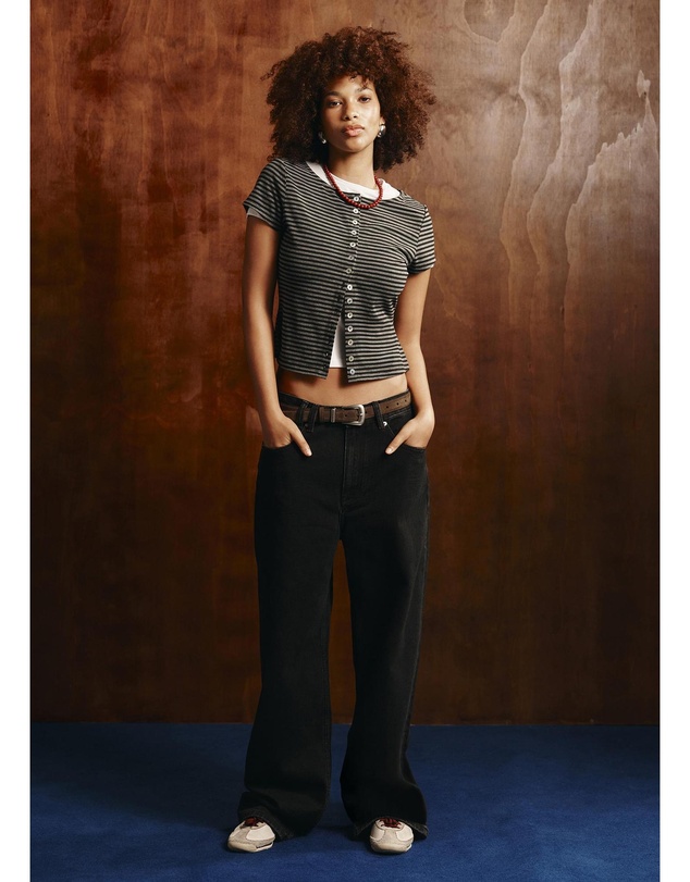 Insight - Charli Button Up Top