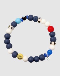 Kuzzoi - ICONIC EXCLUSIVE - Bracelet Male Multicolour Resin Smiling Beads
