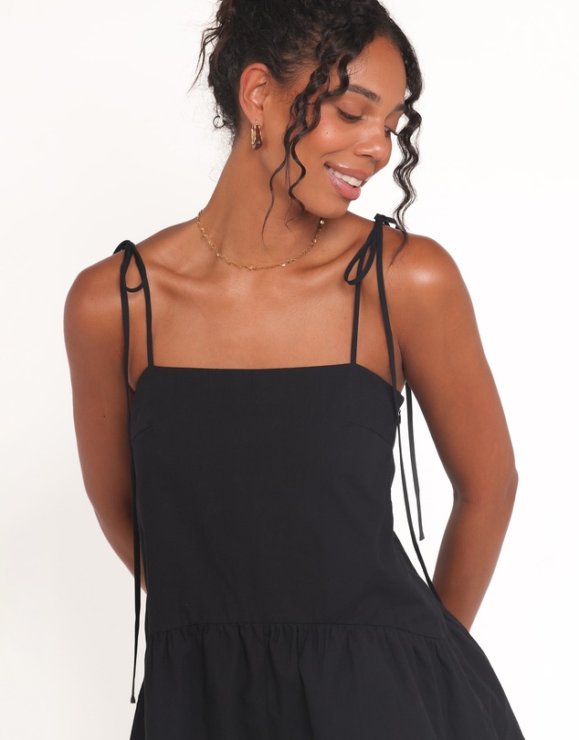 Petal & Pup - Rubie Tie Shoulder Playsuit - Black