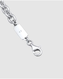 Kuzzoi - ICONIC EXCLUSIVE - Bracelet Men Links Basic in 925 Sterling Silver