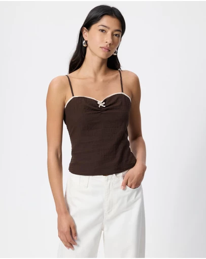 Cotton On - Bow Cotton Cami