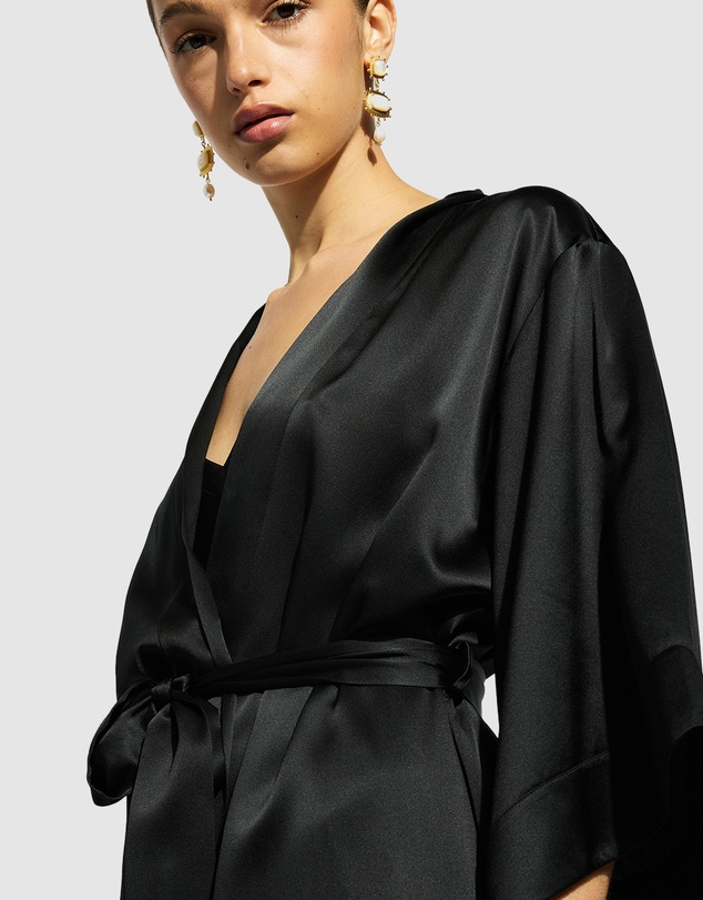 GINIA - Silk Wrap Gown