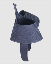 Max Alexander - Modern Navy Twisted Racing Fascinator