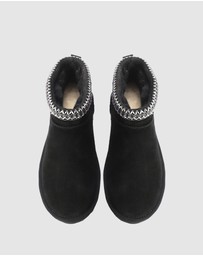 AusWooli Ugg Boots - Altona Sheepskin Wool Ankle Braid Boots
