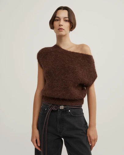 Witchery - Asymmetric Fluffy Top