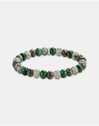 THOMAS SABO - THOMAS SABO Jasper, jade, labradorite beaded bracelet