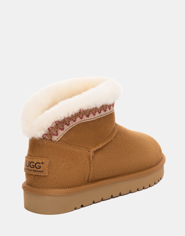 EVERAU - Australian Shepherd Ugg Mini Liora Cow Suede Upper UGG Boots