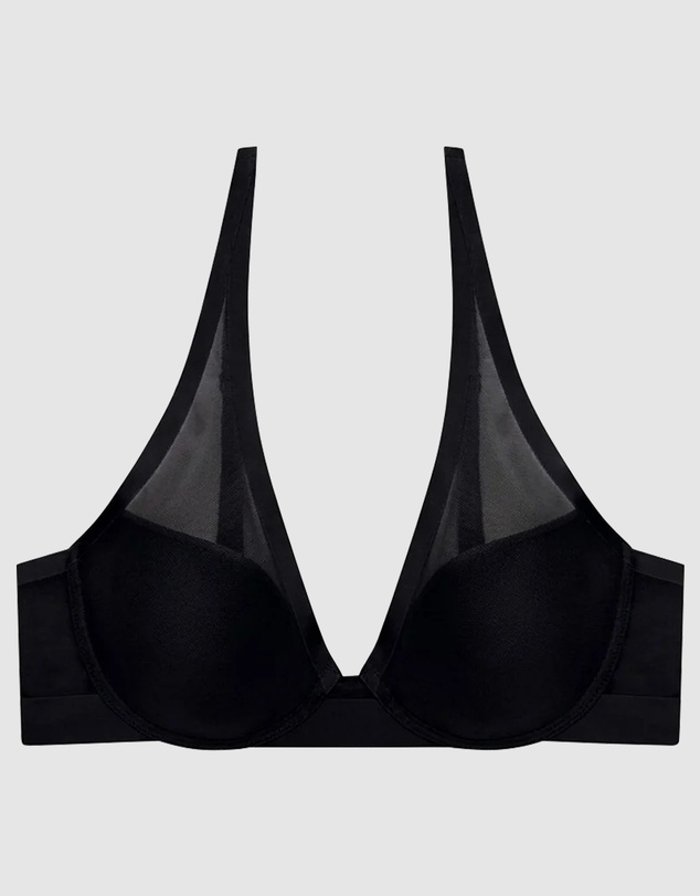 Natori - True Zen Lightly-Padded Mesh Plunge T-Shirt Bra