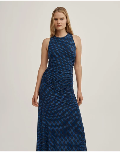 Witchery - Ruch Crew Neck Mesh Dress