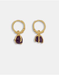Carou - February Birthstone Earrings ~ Amethyst