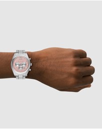 Michael Kors - Lexington Silver Tone Chronograph Watch