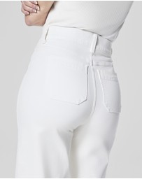 Spanx - Airessentials-Cropped Wide Leg Jeans - White