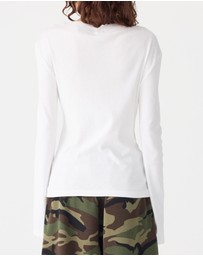 Bassike - Front Seam Rib Long Sleeve T-Shirt