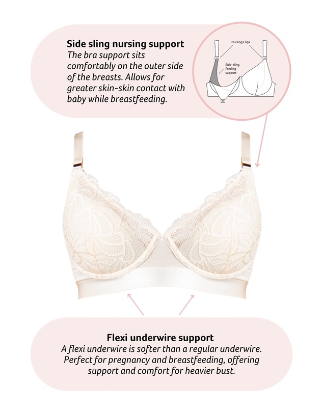 Hotmilk Maternity Lingerie - Warrior 2.0 Plunge Nursing Bra - Flexiwire
