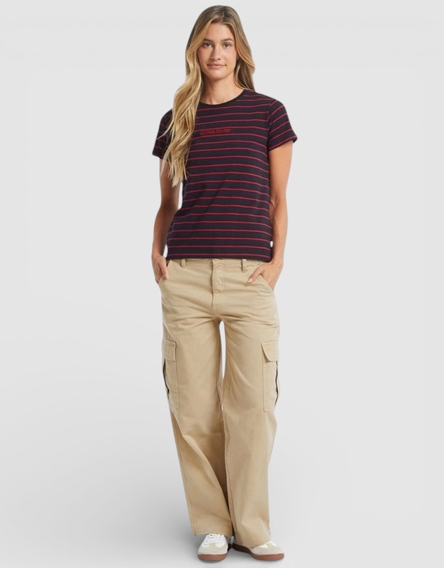 GUESS Jeans - GUESS JEANS Short Sleeve Crew Neck Striped Tee