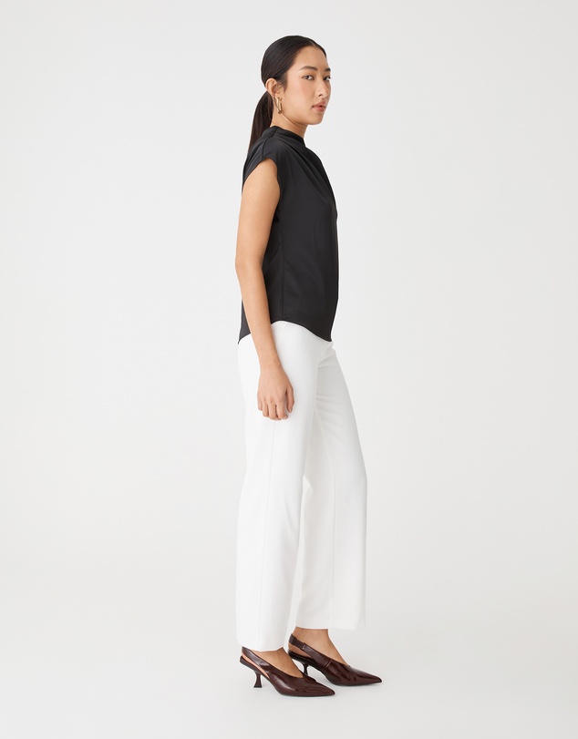 Forcast - Zafina Pleated Draped Top