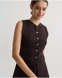 Oxford - Drew Knitted Long Waistcoat