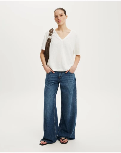 Cotton On - The Slub V Neck Tee