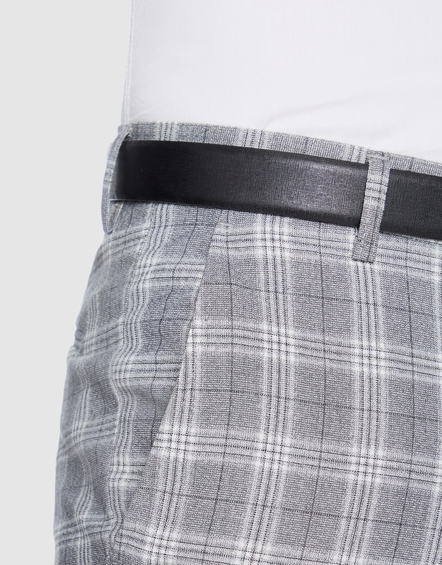 yd. - Hollywood Skinny Check Suit Dress Pants