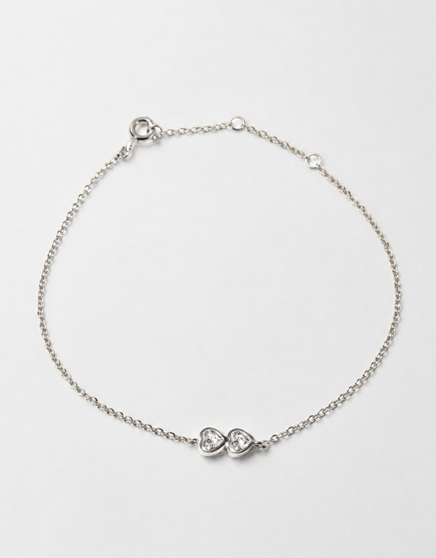 SAINT VALENTINE - Two Of A Kind Heart Bracelet - Silver