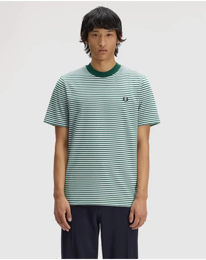 Fred Perry - Fine Stripe Heavy Weight T-Shirt