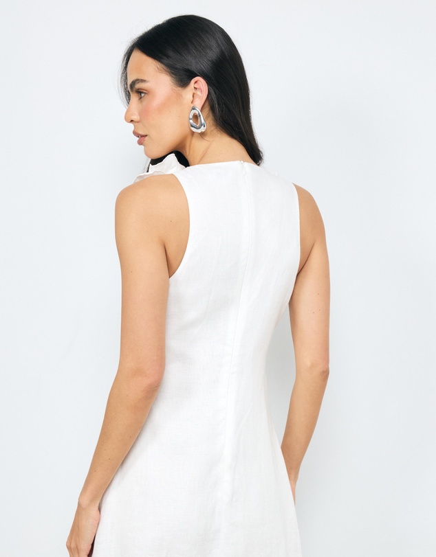AERE - Mika Placement Flower Midi Dress