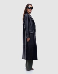 ENA PELLY - Ena Leather Longline Blazer