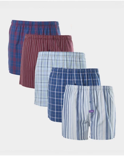 Mitch Dowd - Mens Collected Fashion Boxer Shorts 5 Pack - Multi
