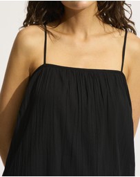 Seafolly - Beach Edit Gathered Bandeau Mini Dress