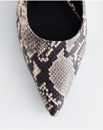 & Other Stories - Leather Wedge Slingback Pumps